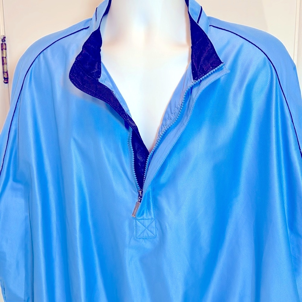 Bollé Light Blue Golf 1/2 Zip up Lined Pullover Windbreaker XL - Picture 2 of 12
